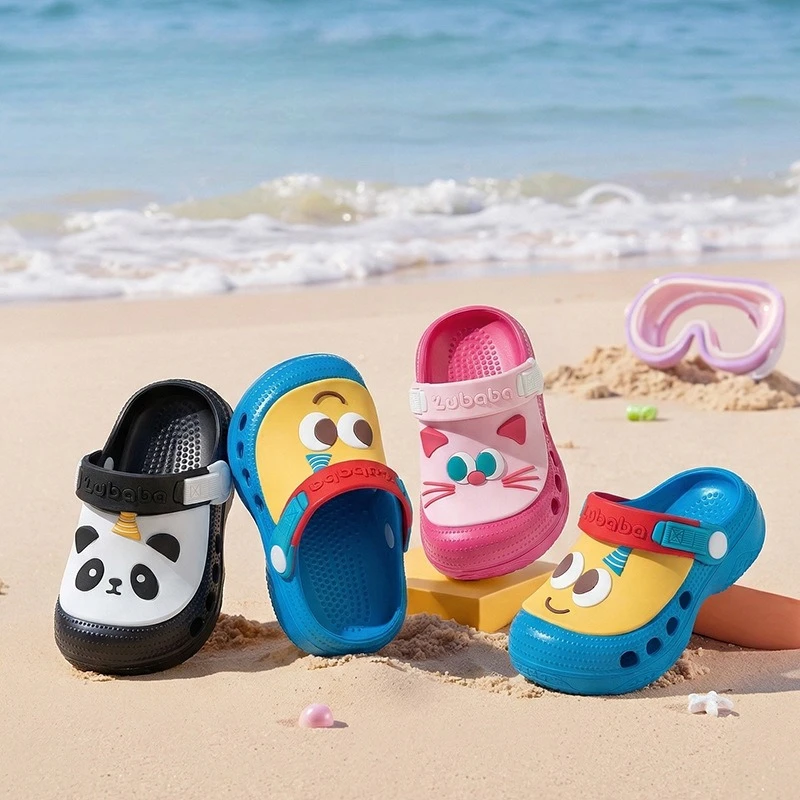 

Cartoon Animals Kids Slippers Sandals Summer Cute Clogs Fashion New Boy Girl Water Shoes Casual Sports Toddler Sandals 3-6 Years