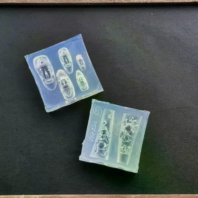 Moule acrylique 3D tête de bouddha dieu de la richesse, décoration Nail Art, modèle de manucure en Silicone pour breloque des ongles, DIY bricolage