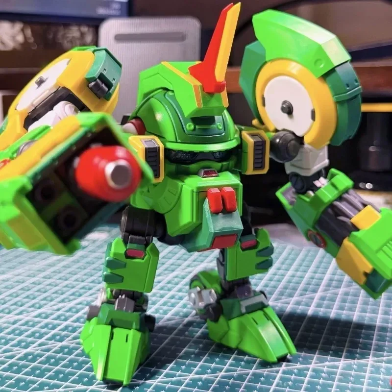 【Op voorraad】 Yi Li Chuang Wan Fruitige Robo Ananas Slasher Mecha Action Assembly Model Figuur