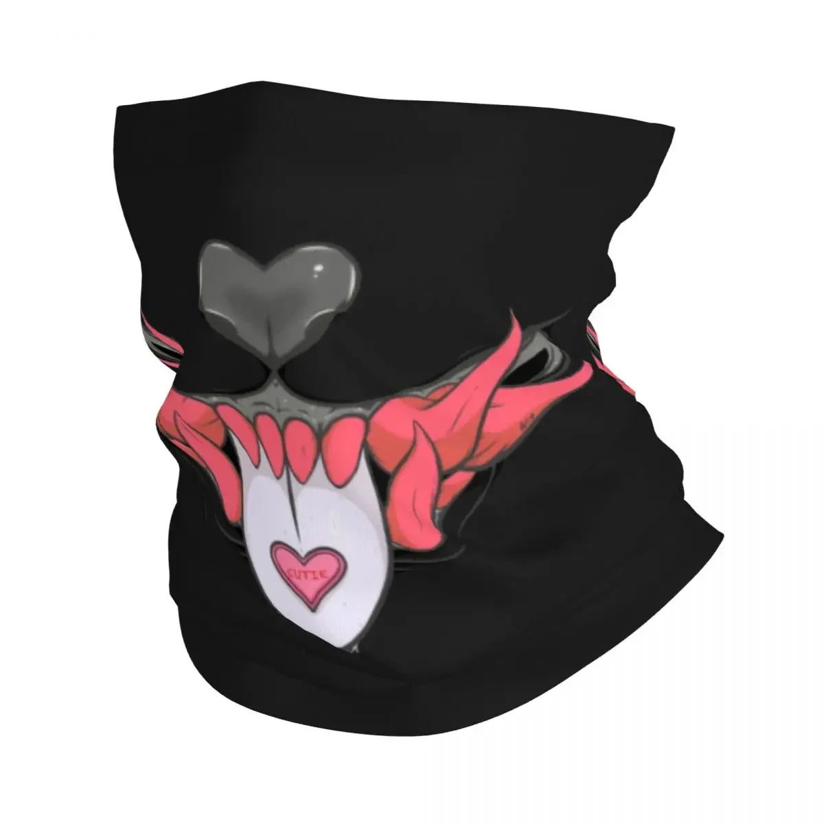 Cute Sweet Tooth Oni Hannya Winter Neck Warmer Men Windproof Wrap Face Scarf for Ski Japanese Vaporwave Demon Gaiter Headband