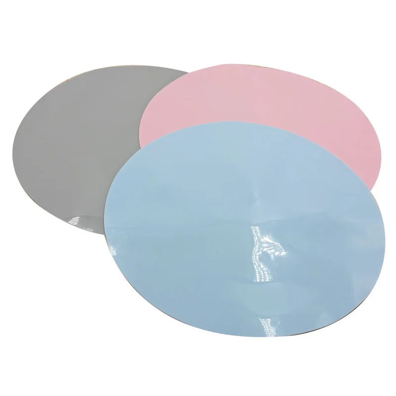 New Round Pet Mat Food Grade Silicone Non Slip Waterproof Dog Bed Feeding Pad Heat Resistant Cup Coaster Tableware
