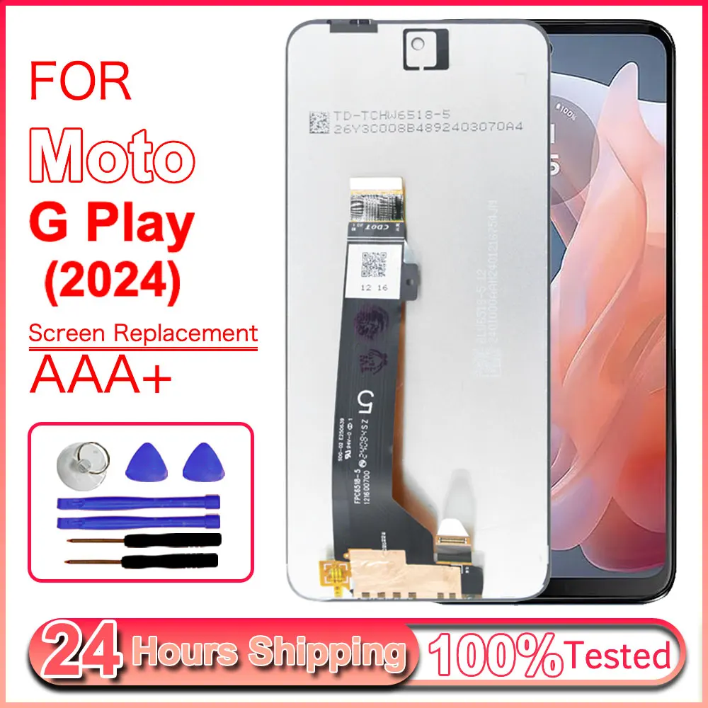 LCD for Motorola Moto G Play 2024 XT2413 Display Touch Screen Digitizer Replacement Assembly for Moto G Play 2024 LCD Display
