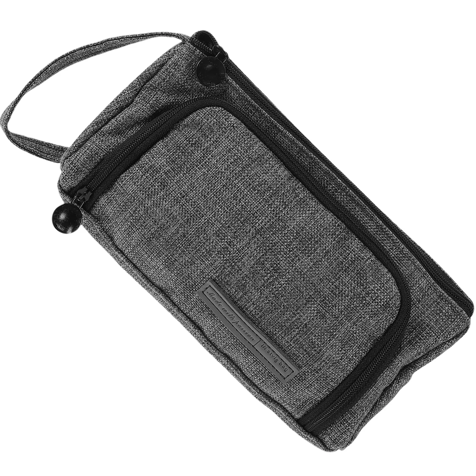 

Large Capacity Pencil Case Portable Strap Handheld Pen Pouch Student Stationery Organizer Zipper Pencil Bag Pen Bag