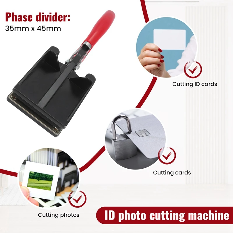 Punzone per foto con licenza ID passaporto, taglierina per foto, 35 mm x 45 mm