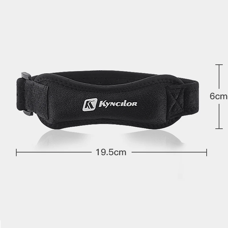 1Pc KYNCILOR Adjustable Patella Strap, Breathable Compression Knee Brace, Unisex Sports Knee Support for Running Basketball Hiki