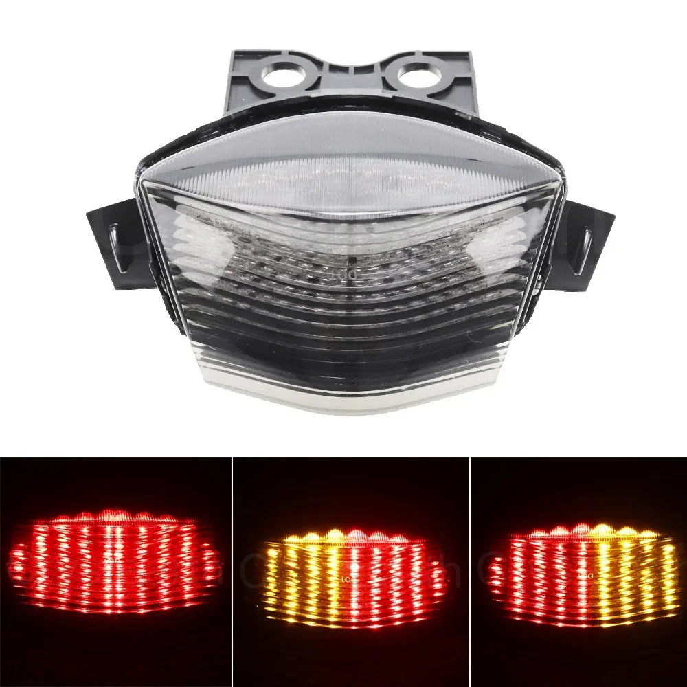 For Kawasaki Ninja 650R EX650 ER6N ER6F 2006 2007 2008 Smoke Motorcycle Rear Tail Light Brake Turn Signal LED Light Lamp