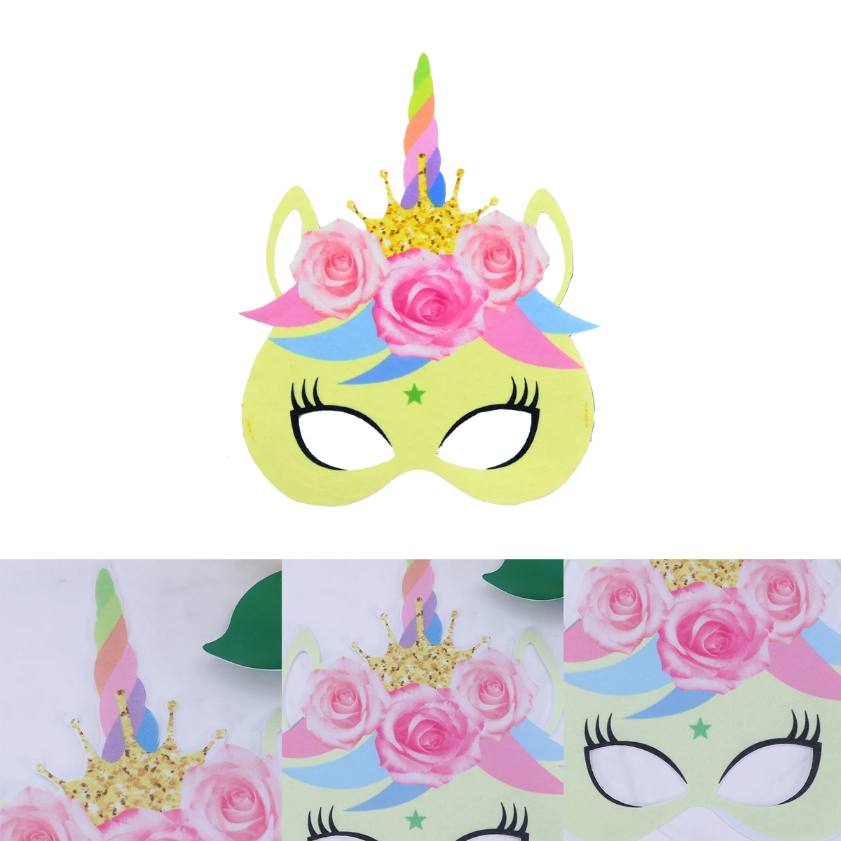 หน้ากากยูนิคอร์นคอสเพลย์ปาร์ตี้สําหรับเด็กเด็ก Dropshipping เครื่องแต่งกาย Masquerade