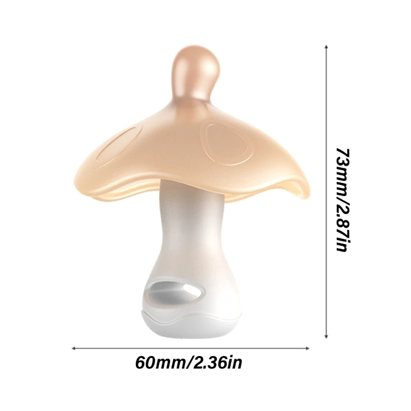 Anneau dentition en Silicone champignon, jouet dentition Flexible pour aide au brossage des dents bébé P31B