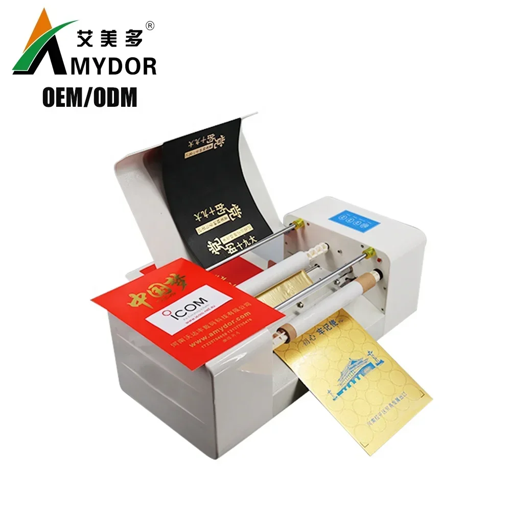 Amydor 360C Automatic digital gold foil printer printing machine / hot foil stamping machine for wedding invitation card AMD360C