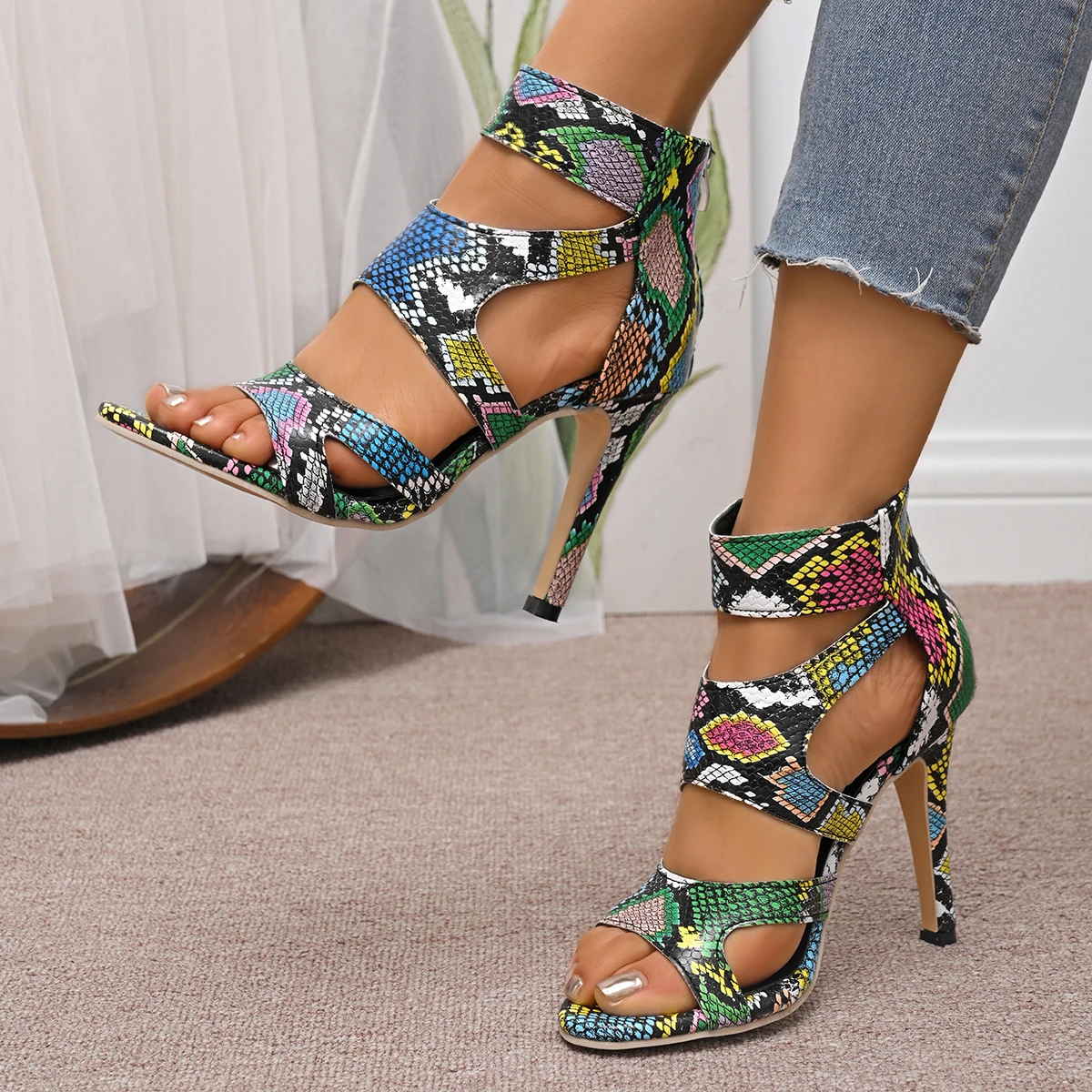 

Женские босоножки на высоком каблуке, новинка 2023 года, летние босоножки на шпильке с пряжкой на щиколотке и ремешком, женские повседневные туфли-лодочки, пикантные свадебные туфли для невесты