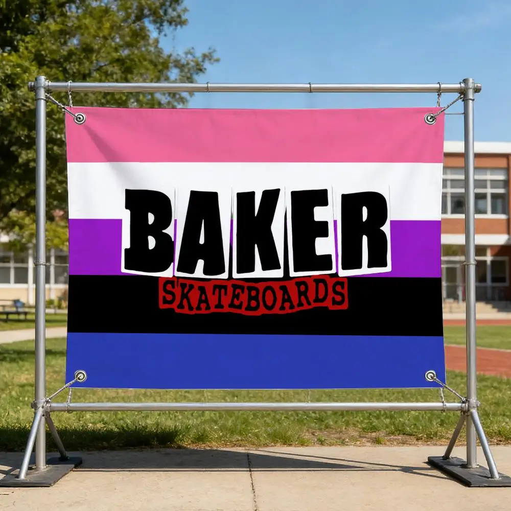 Brand Skate Urban Baker Skateboards Flags Specialized for indoor and outdoor home decorations, outdoor camping, and bar parties