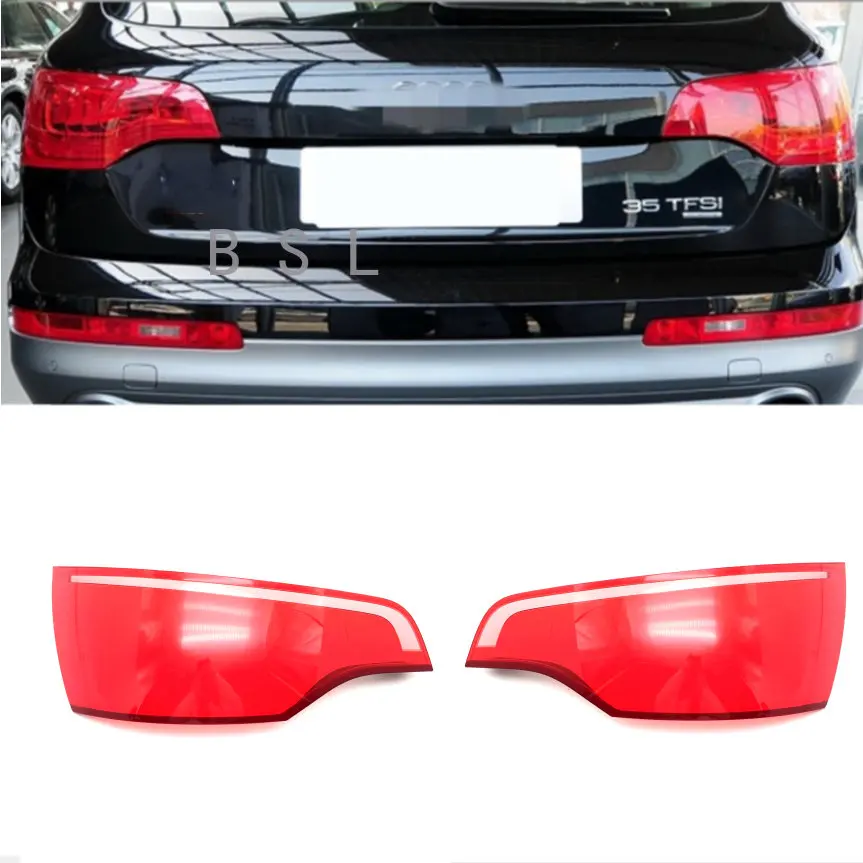 

For Audi Q7 2010-2015 Car Rear Taillight Shell Brake Lights Shell Replace Auto Rear Shell Cover Mask Lampshade