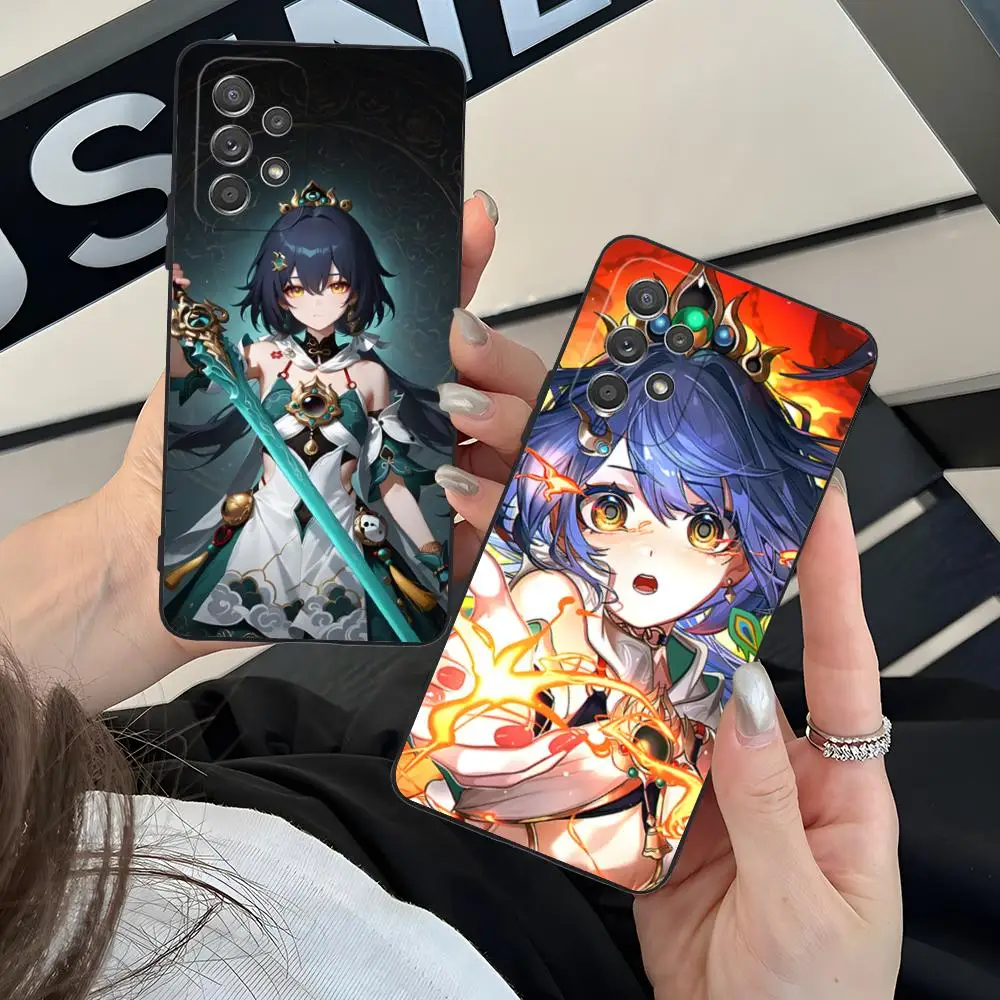 HSR Yunli Phone Case for Samsung Galaxy M55 54 42 35 34 33 32 23 22 15 14 13 12 F55 5G Soft TPU Shockproof Cover