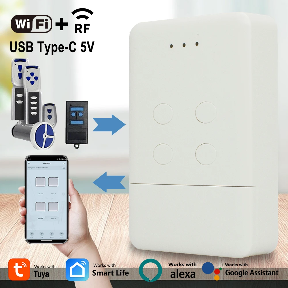 

Tuya WIFI Smart Normstahl/Crawford гаражные ворота с дистанционным управлением EA433 4K 2KS 2KM RCU433 2K 4K T433-4 N002800 433,92 МГц