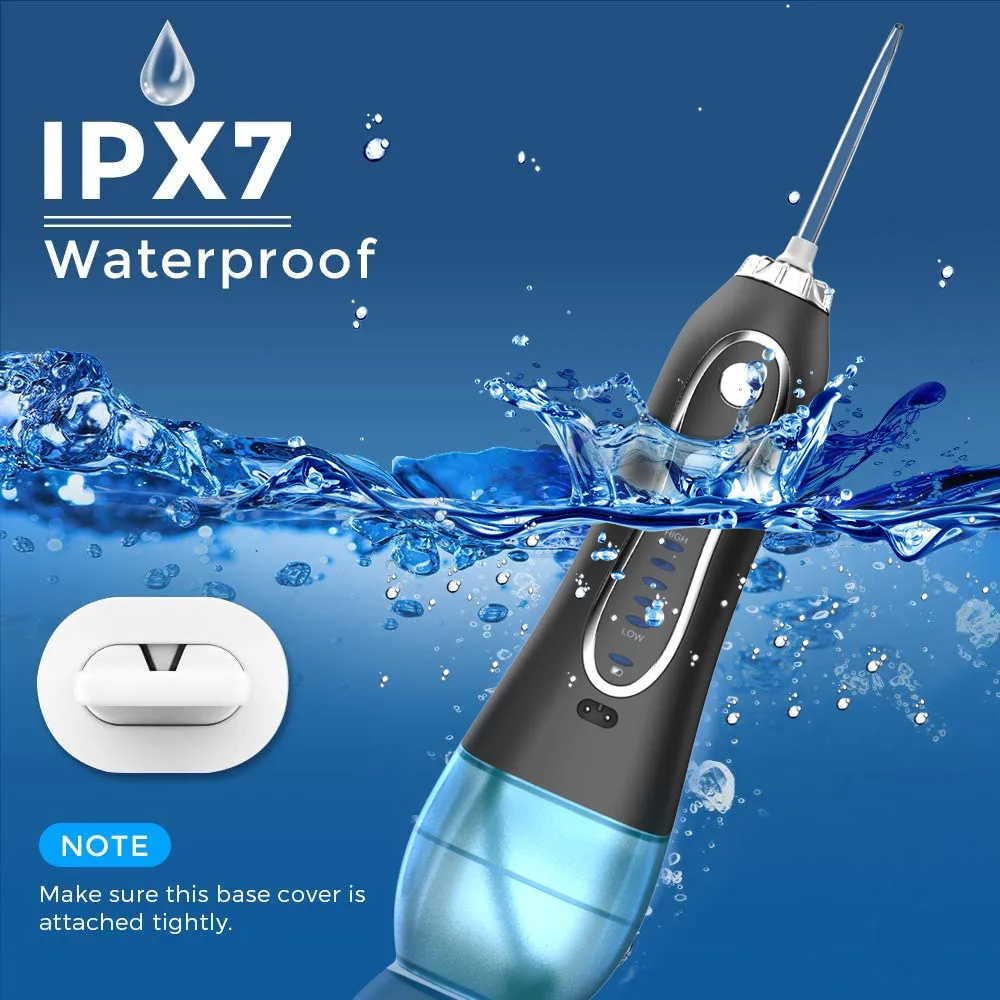 Water Flosser Dental Oral Irrigator Portable Water Thread for Teeth Cleaner 300ml 5 Mode USB Rechargeable Dental Cleaning Device