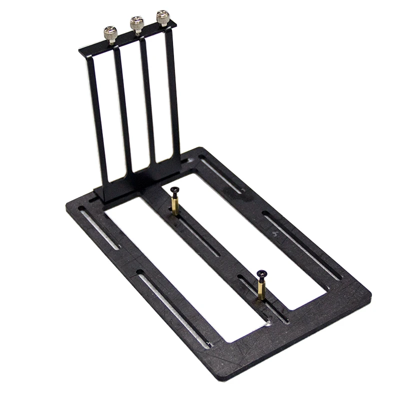 Chassis 12cm posisi kipas kartu video braket tetap kartu grafis GPU ke vertikal rak penghilang panas