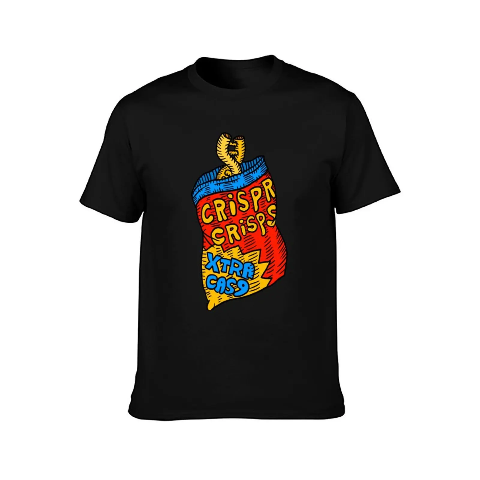 crispr crisps, now extra crispy. extra cas9. T-Shirt Comfortable Daily Wear Tee T-Shirt