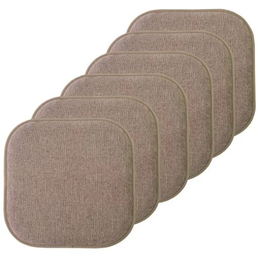 

Chair Cushion Memory Foam Pads Honeycomb Pattern Slip Non Skid Rubber Back Rounded Square 1" x 1" Seat Cover