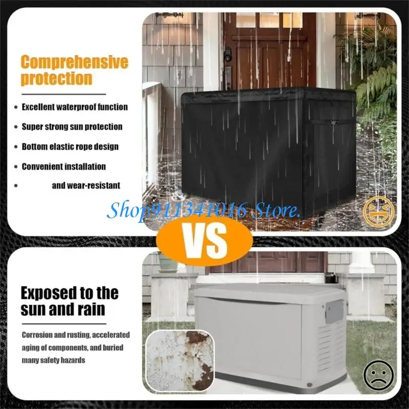 PU-Coated Outdoor Cover for Rain, Dust, Debris, and Sun Exposure with Sun-Resistant Fabric, Lower Cord, and Side Fastening Clip