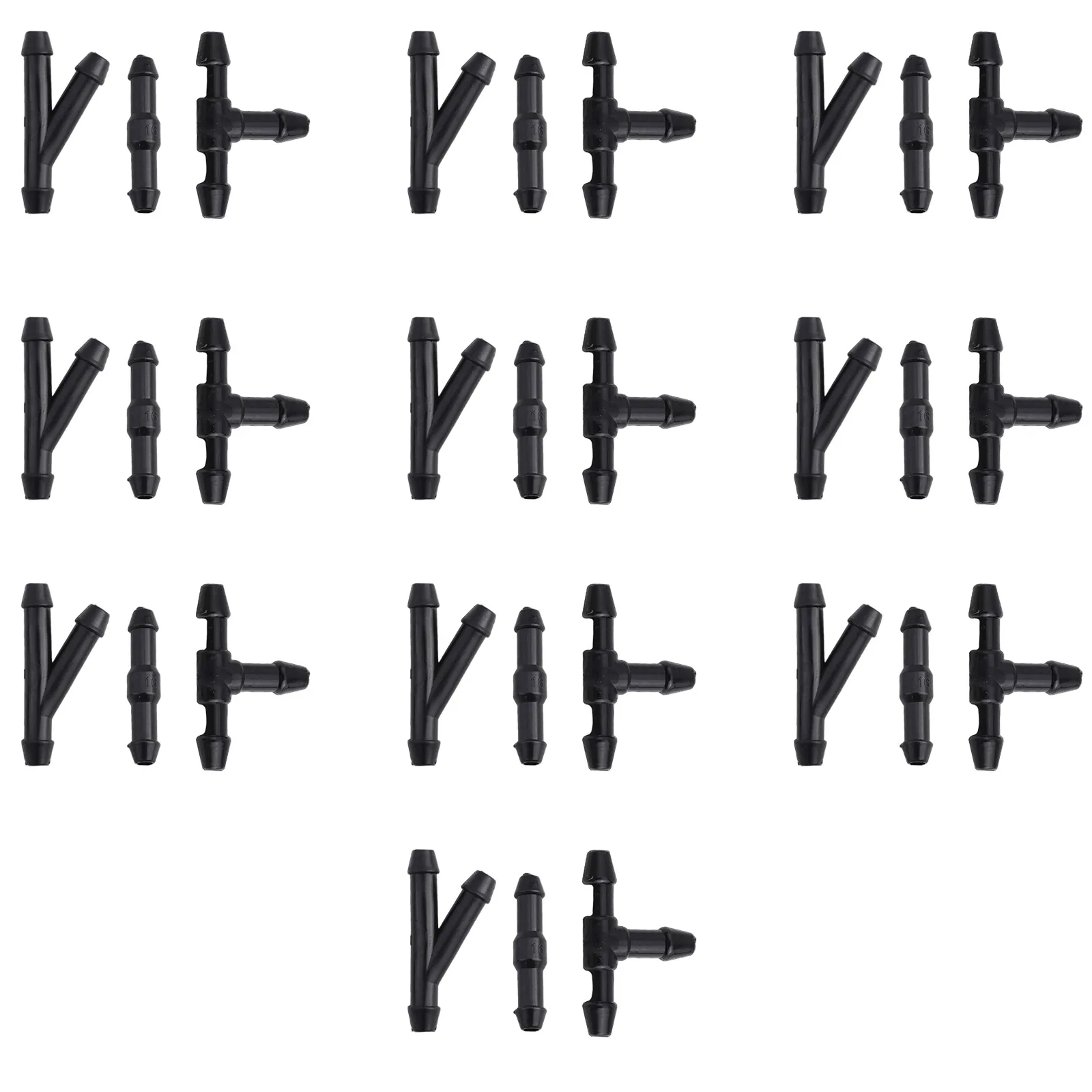 30 قطعة من موصلات خرطوم غسالة الزجاج الأمامي TYI تتضمن أنواع 10 Y 10 T و10 I لأداء فعال لغسالة السيارات