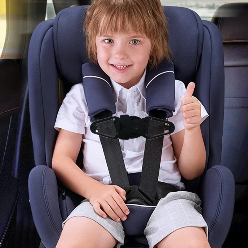 Kids Safe Seats Belt Clip Adjustable Chest Harness for Kids Secure Lock Car Seats Chest Straps for Car Seats & Strollers