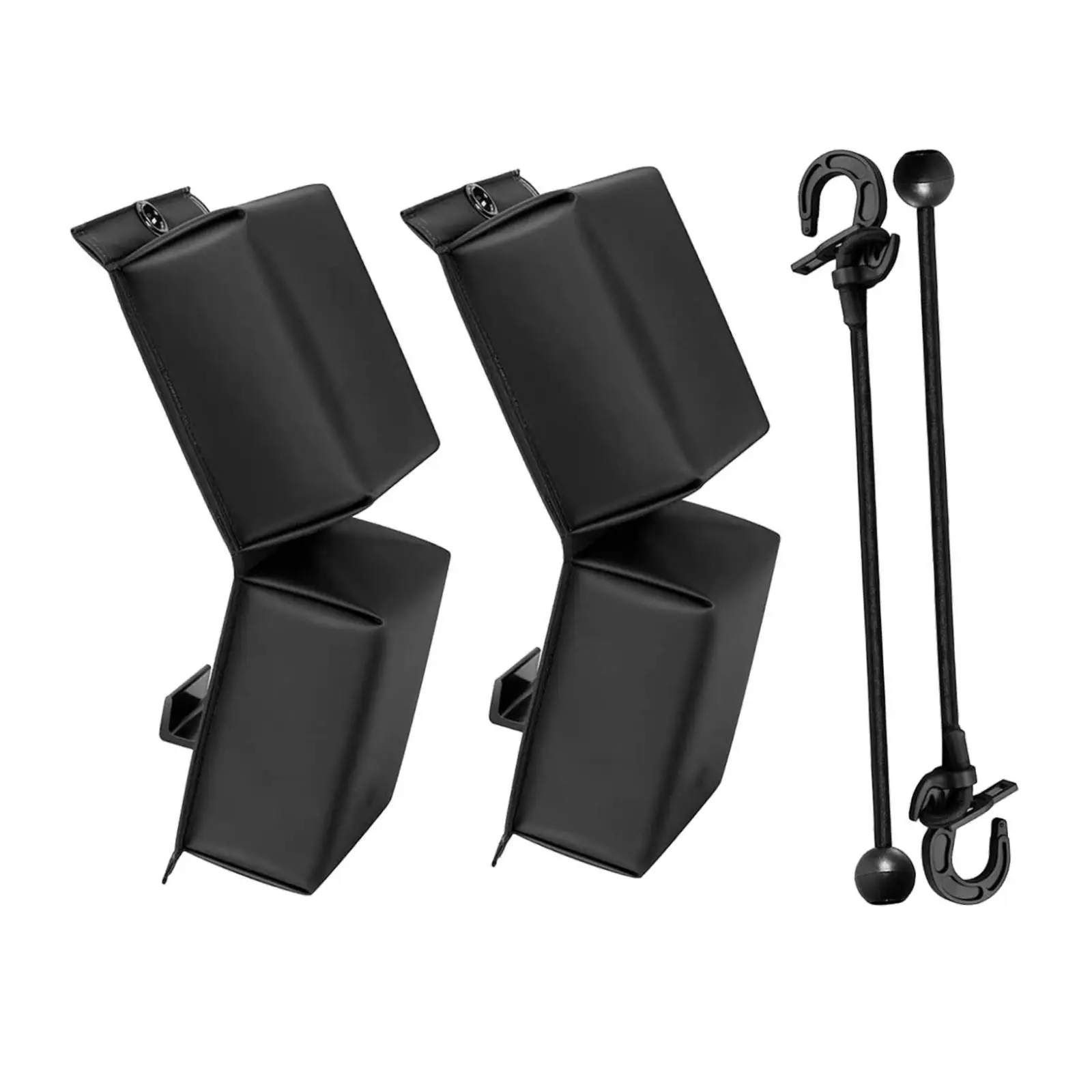 2Pcs Docking Pwc Fender Sturdy Protector Black Easy to Store with Elastic Cords Convenient Fender Accessories