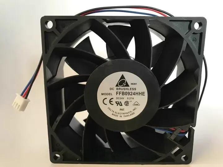 

NEW FOR 9038 FFB0924HHE 24V 0.27A 9CM 3-wire inverter cooling fan