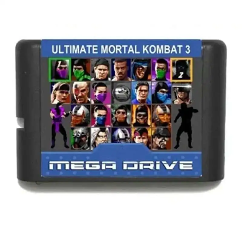 Новое поступление Ultimate Mortal Kombat 3 с различными этикетками 16-битная игровая карта MD для Sega Mega Drive для Genesis, русский язык