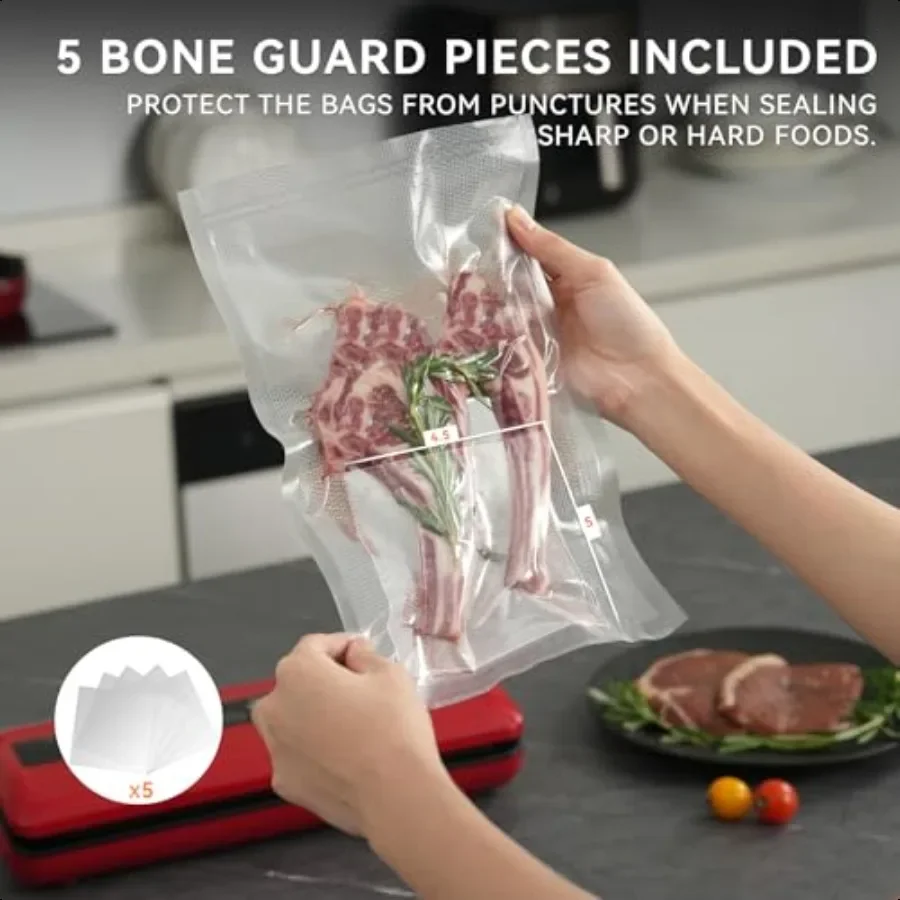 [2024 Q4] 11 × 16 أكياس سد الفراغات 100 قطعة مثالية لتخزين المواد الغذائية Sous Vide وإعداد الوجبات يحافظ على الطعام طازجًا ومغذيات Weva