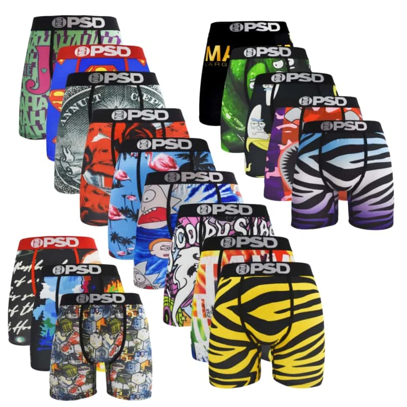 Sexy Print Men Underwear Boxer Cueca Male Panty Lingerie Men Underpants Panty Boxershorts S-XXL