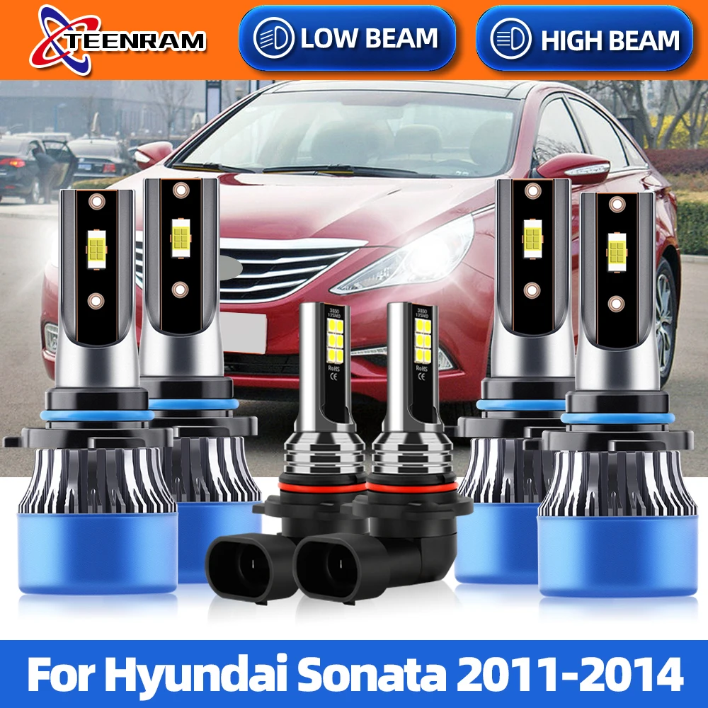 H7 Canbus Car LED Headlight Auto Headlamps Bulbs 20000LM 6000K 120W H11 Auto Fog Light For Hyundai Sonata 2011 2012 2013 2014