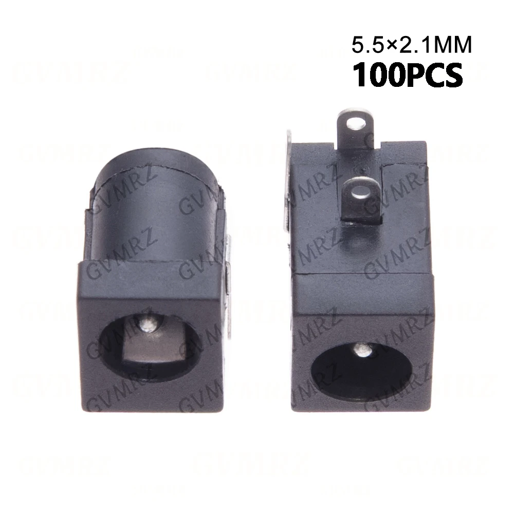 5/10/50/100PCS DC-005 DC005 DC050 DC power socket 5.5-2.1mm 4PINS SMD/DIP COPPER FEET  dc005
