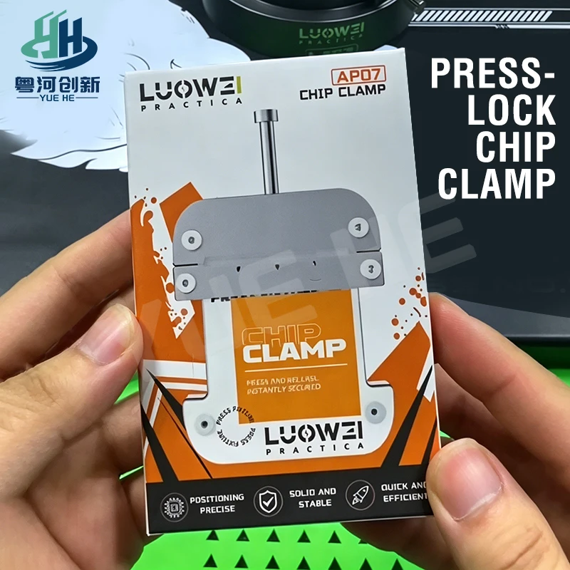 

LUOWEI AP07 Chip Fixture Press Lock Double Spring Aluminum Alloy Tempered Glass Phone Repair Tools