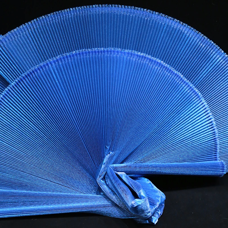 Parelmoer geplooide stof voor stijve podiumdecoratie Fashion Design DIY handgemaakte modelleringsdoek Diy naaien per meter