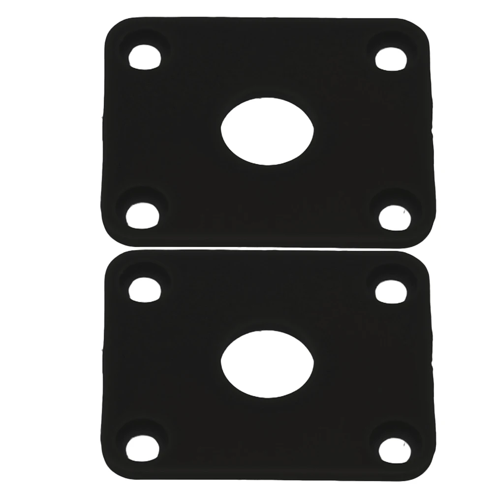 

2pcs Electric Guitar Jack Plate Covers Plastic Rectangular Output Input Socket Protector Reinforce Pad Durable Replacement Parts