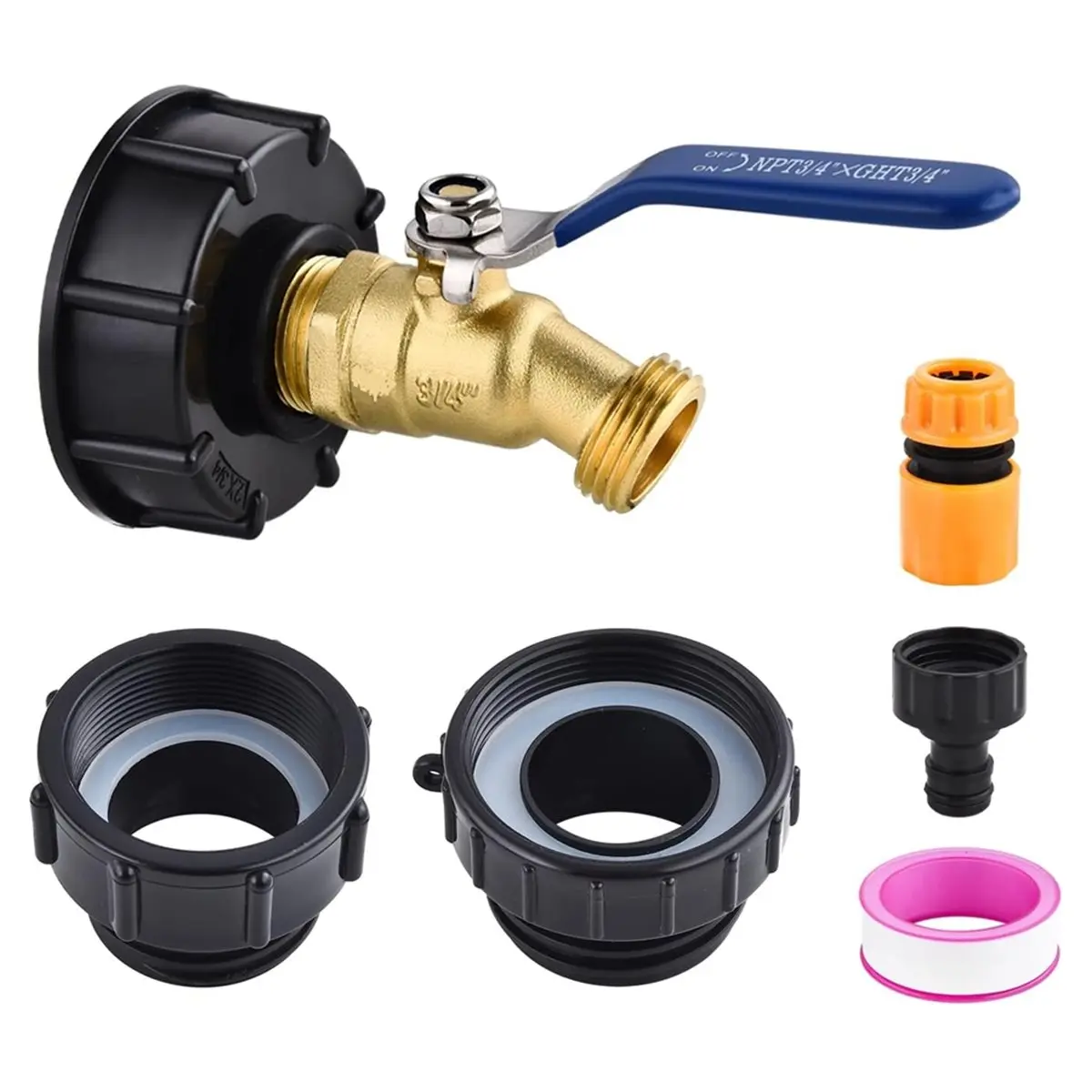 DT35BG 275-330 Gallon IBC Tote Tank Adapter Kit 2.44