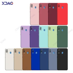 Luxury Fashion Candy Cute Case Covers for Samsung Galaxy A20 A30 M10S 360 Soft Square Liquid Silicone Bag Coque SamsungA30 Armor