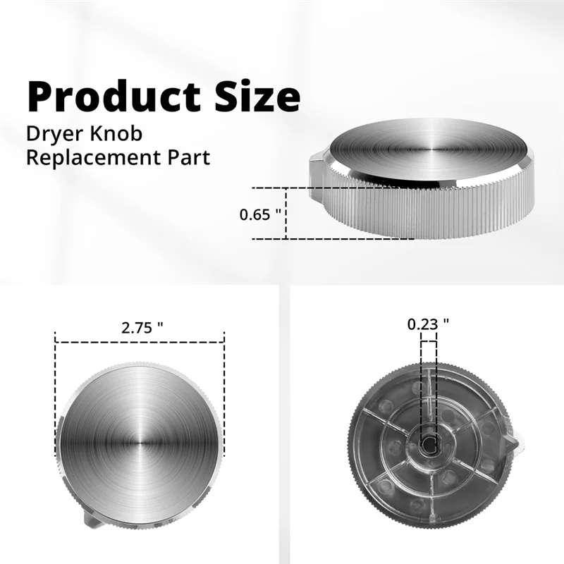 ลูกบิดควบคุมเครื่องอบผ้า AD23-W11675852 สำหรับ Whirlpool Maytag ใช้แทน W11328381