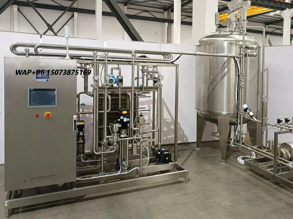 1000L Per Hour Flash Pasteurizer Beer Pasteurizing Machine Extend Shelf Life Instant Pasteurization Equipment