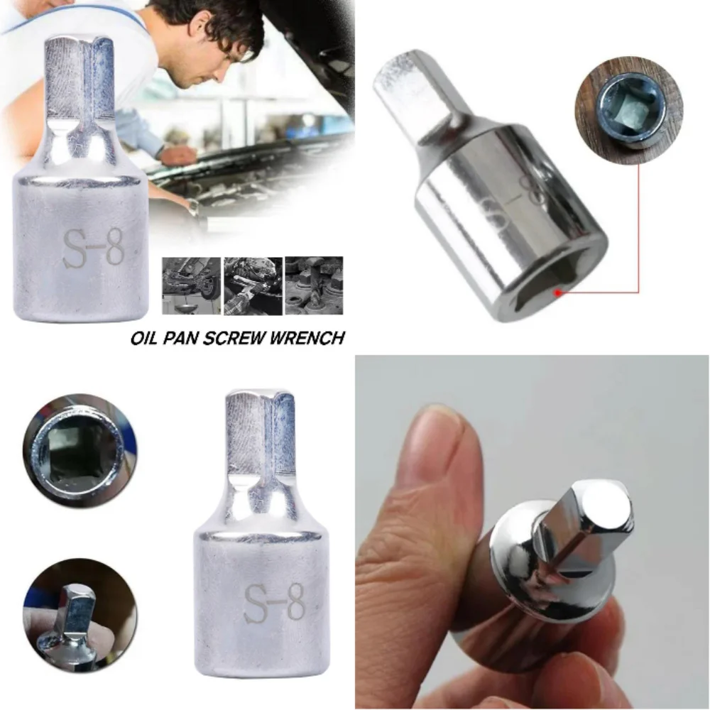

8mm Square Oil Sump Drain Plug Key Tool Remover Fit For Renault Peugeot Oil Pan Drain Screw Disassembly Tool 1/2/3pcs 2026 New