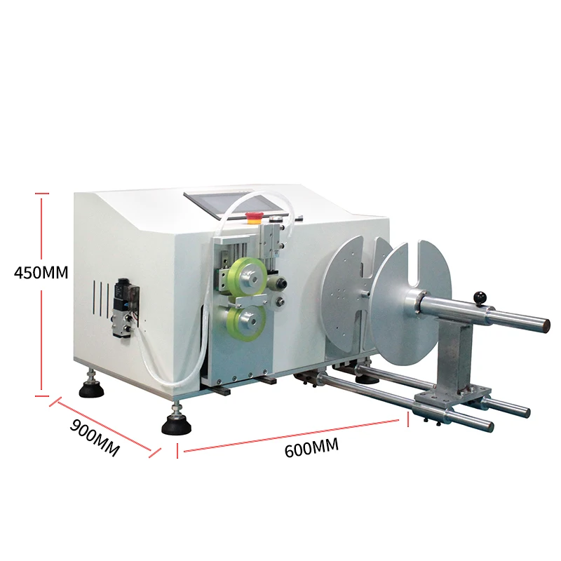 3 Trong 1 Mới Tự Động Đếm Mảng Chức Năng Aó Gió Đồng Hồ Màn Hình Cảm Ứng Kỹ Thuật Số Cuộn Dây Máy Cho Đường Kính Dây 60-300Mm Kìm Tách Vỏ