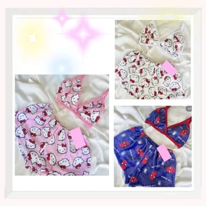 طقم بيكيني Sanrio Hello Kitty للنساء ، بيجامة فضفاضة غير رسمية للمنزل, ملابس داخلية مثيرة لطيفة للنساء ، بدلات الشاطئ الصيفية 2 قطعة أفضل 10 مبيعات بيكيني Hello Kitty - No8