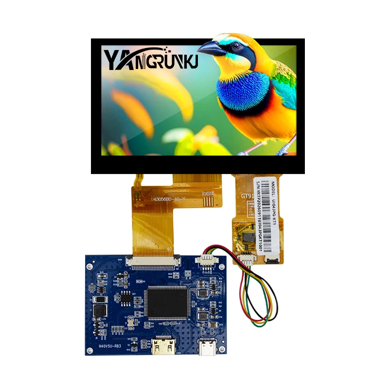 4.3 Inch TFT LCD Display 480x272 40 Pin Parallel RGB Interface 280 Nits Screen for Photography Device BM043SE2-K28 LCD Module