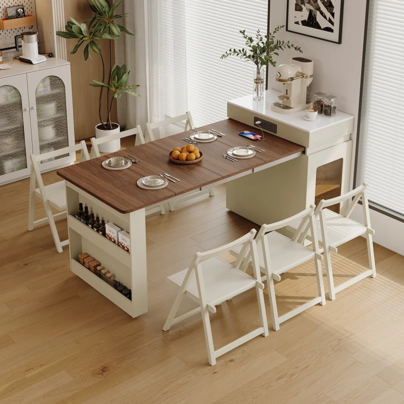 Moderne minimalistische eettafel Versier draagbare klaptafel in Scandinavische stijl Ruimtebespaarders Muebles De Cocina Restaurantmeubilair
