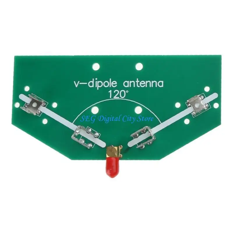 U75B 78M-1GHz Frequency Receive 137MHz Positive V Horn Antenna Rod V-dipole SMA Cable