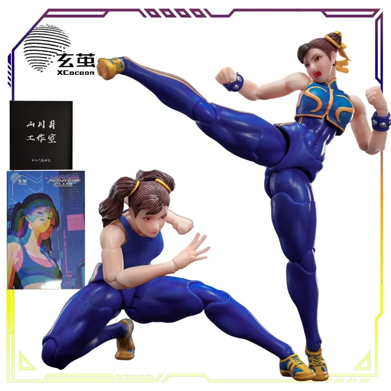 

Xuan Cocoon Studio Original 1\12 Young Street Fighter Series Fighting Girl Li Qinghan\Chun-Li Аниме Фигурка Модель Игрушки