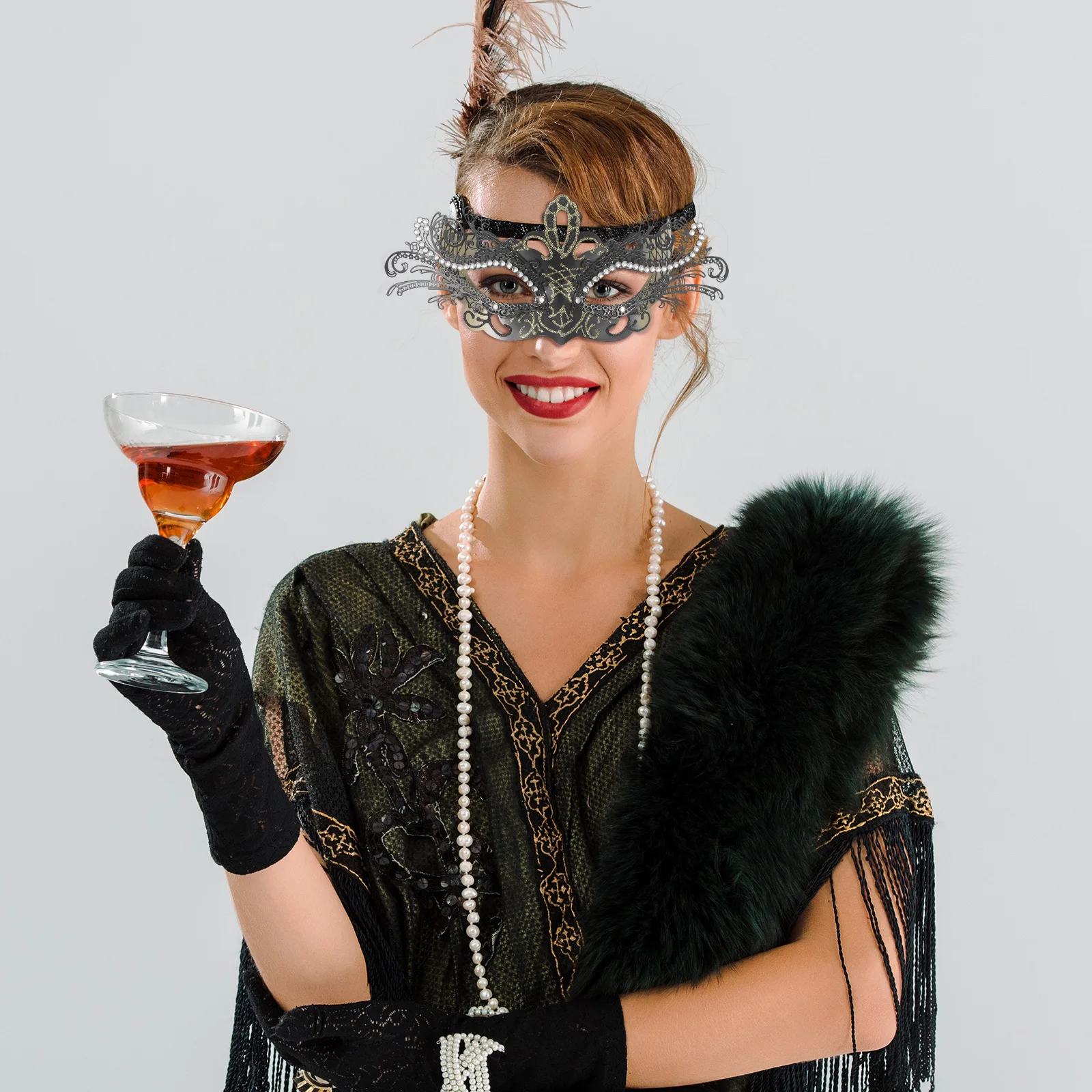 

Butterfly Mask for Masquerade Halloween Cosplay Golden Carnival Women Party Prop Small Accessories Elegant Stage Performance