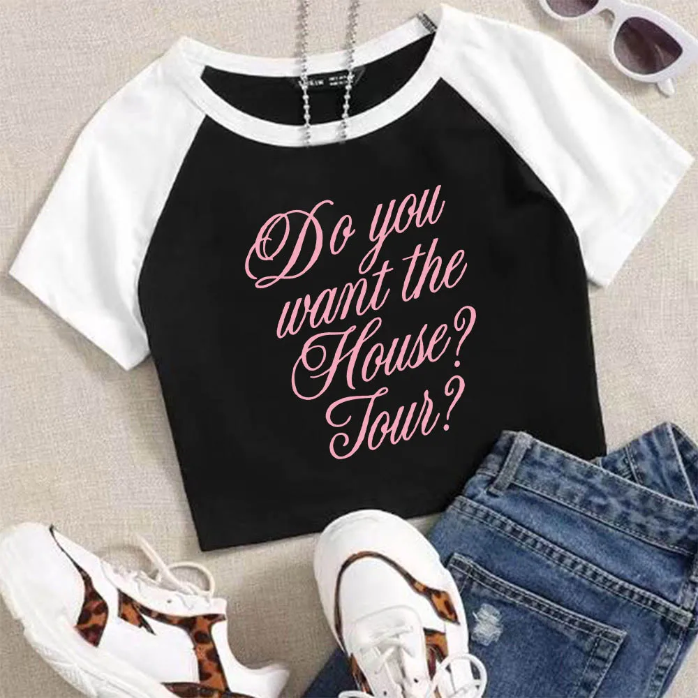 قميص قصير من House Tour 2025 Sabrina Carpenter Merch قميص مثير للفتيات بأكمام قصيرة هدية للمروحة #1