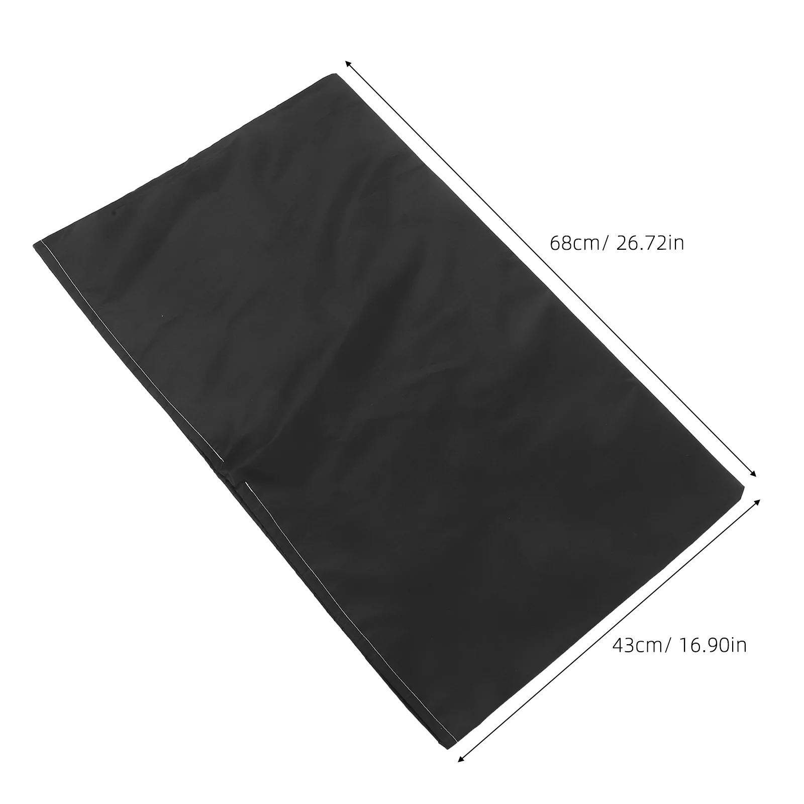 Capa Protetora de Monitor de Computador Preta 23-25 Polegadas em Tecido Oxford Resistente para Escritório e Casa