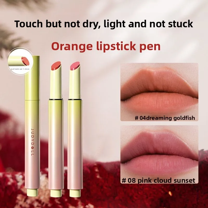 Judydoll Lápiz labial sólido de terciopelo mate - Brillo de labios en mousse a prueba de transferencia - Juego de manchas de labios desnudas de larga duración